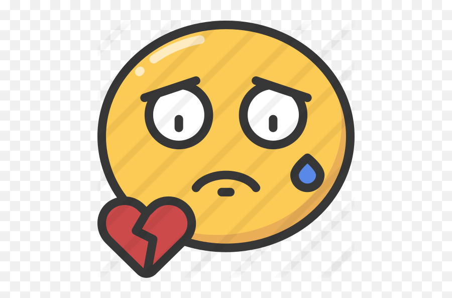 Broken Heart - Free Smileys Icons Broken Smiley Face Png,Broken Heart Emoji Png