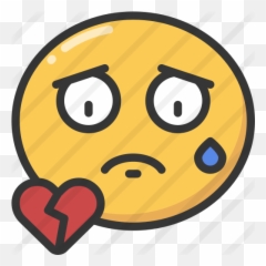 Broken Heart - Free smileys icons Smiley Face Png