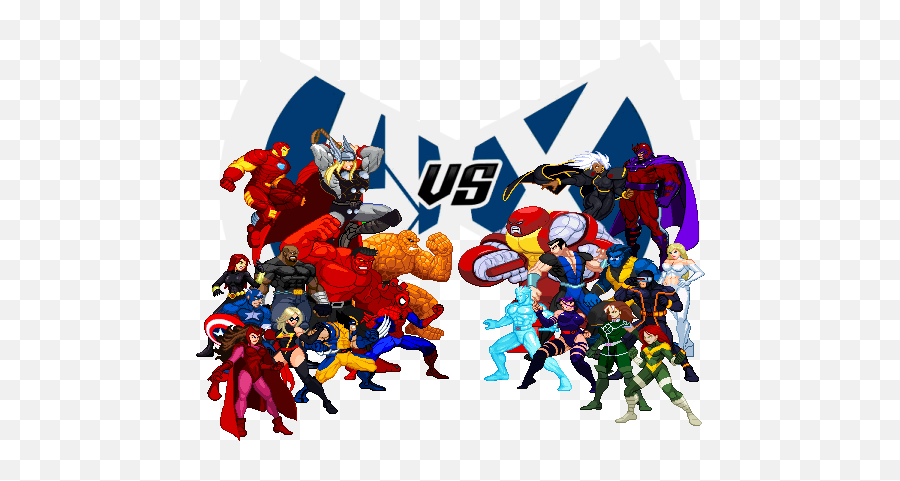 Avengers Vs X - Men Release Avengers Fighting X Men Png,X Men Png