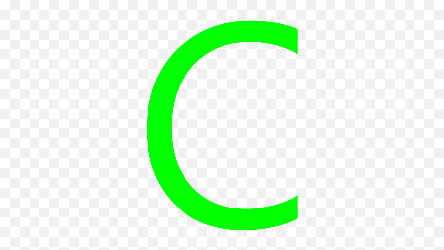 Letter C Png - Green Letter C Transparent,Letter C Png