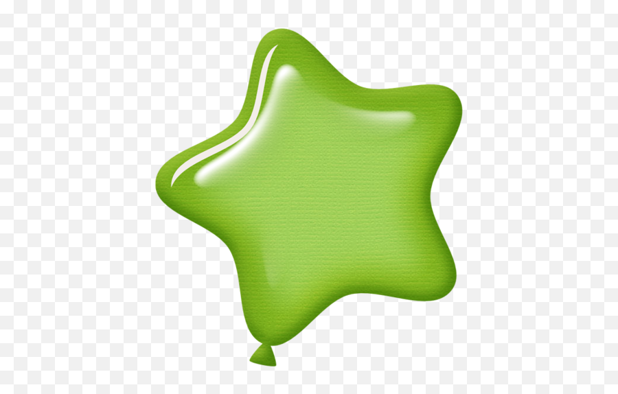 Aw Circus Balloon Star Green - Globos De Colores Animados Blue Cute Star Png,Globos  Png - free transparent png images 