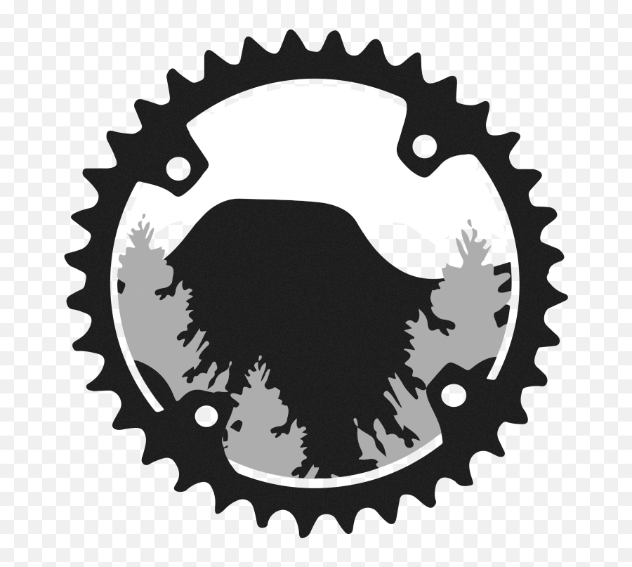 Cogs In The Mountain - Bicycle Tshirt Shop 96mm Bcd Chainring 42t Png,Cogs Png