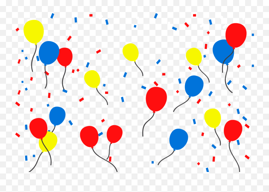 Birthday Party Balloons Vector Png Images Free Graphic - Clip Art,Silk Png