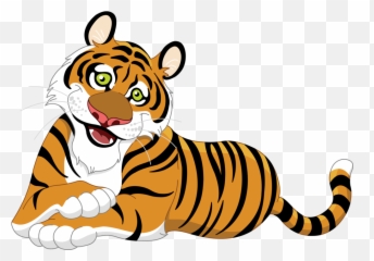 Cute Clipart Tiger - Transparent Background png