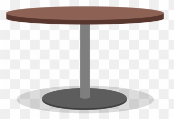 Round One Leg Table Illustration - Transparent Png U0026 Svg Cake On Table Vector Png,Round Table Png