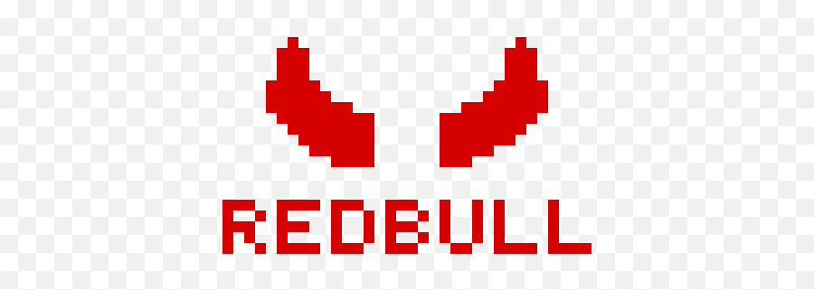 Pixilart - Redbull Logo By Anonymous Orange Png,Redbull Logo Png