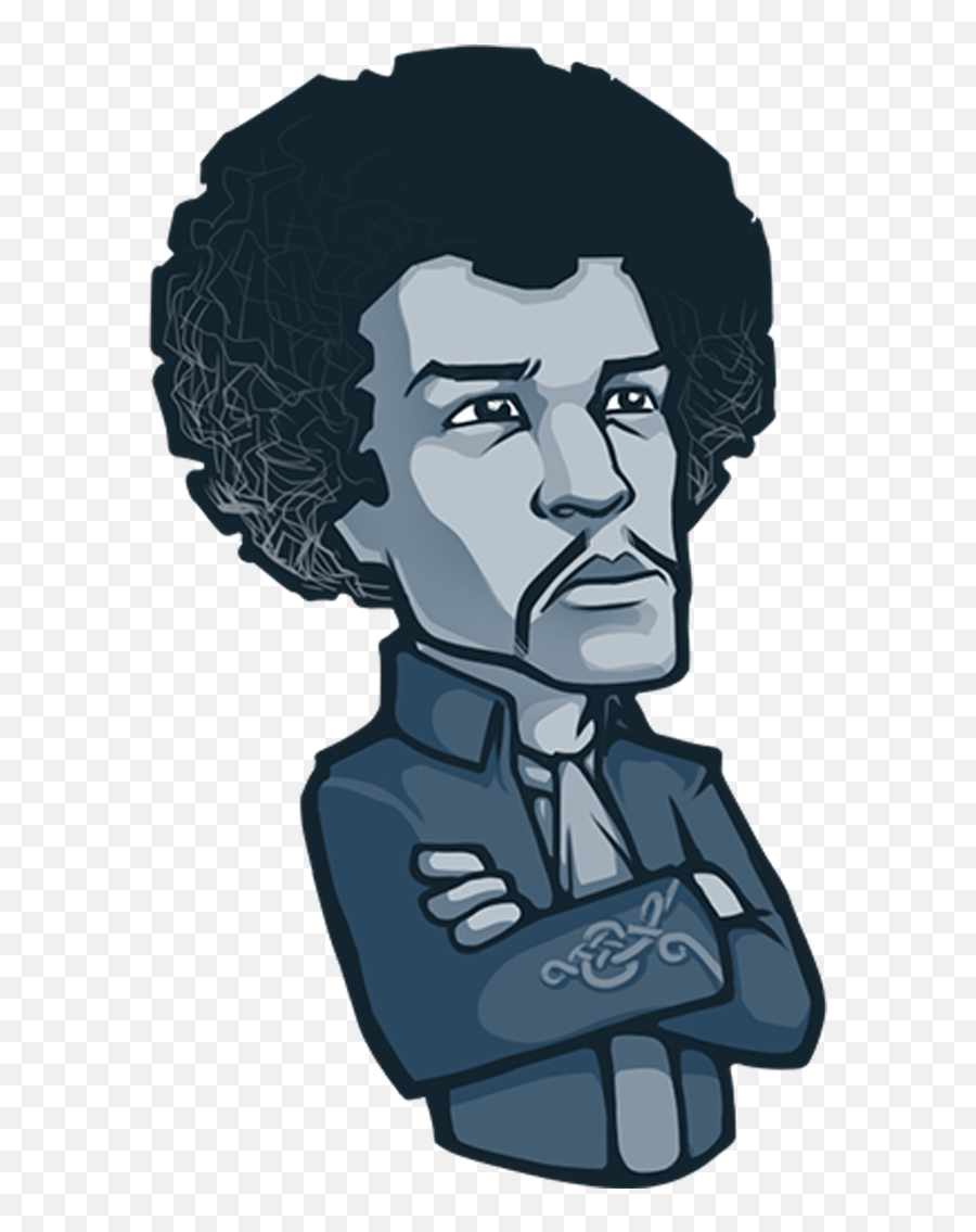 Download Jimi Hendrix Telegram Sticker Guitarist - Png Jimi Hendrix Simple Draw,Jimi Hendrix Png