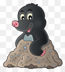 Mole Cartoon Transparent Background - Mole Clipart Png,Mole Png