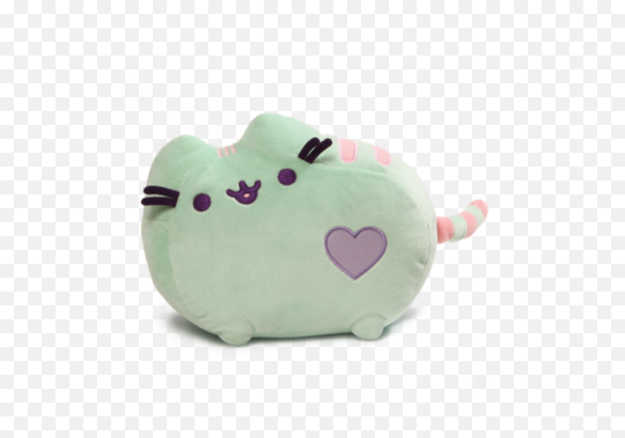 Details About Pusheen Pastel Mint Green Heart Cat Plush 30 Cm Licensed By Gund The - Pusheen Poduszka Png,Pusheen Cat Png