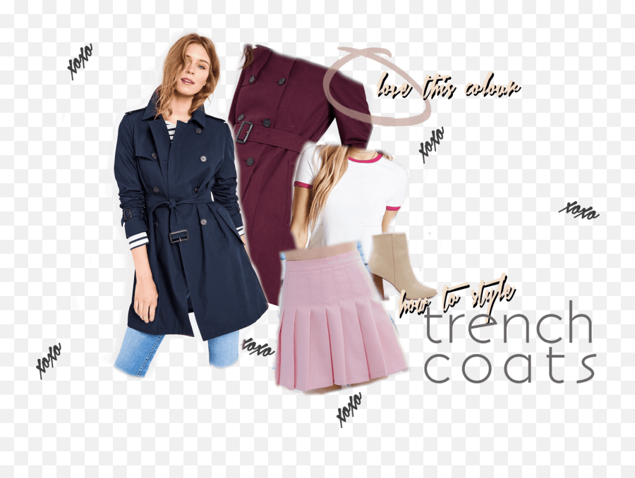 How To Style A Trench Coat For Transitional Weather Ad Fiixii - Trench Coat Png,Trench Coat Png