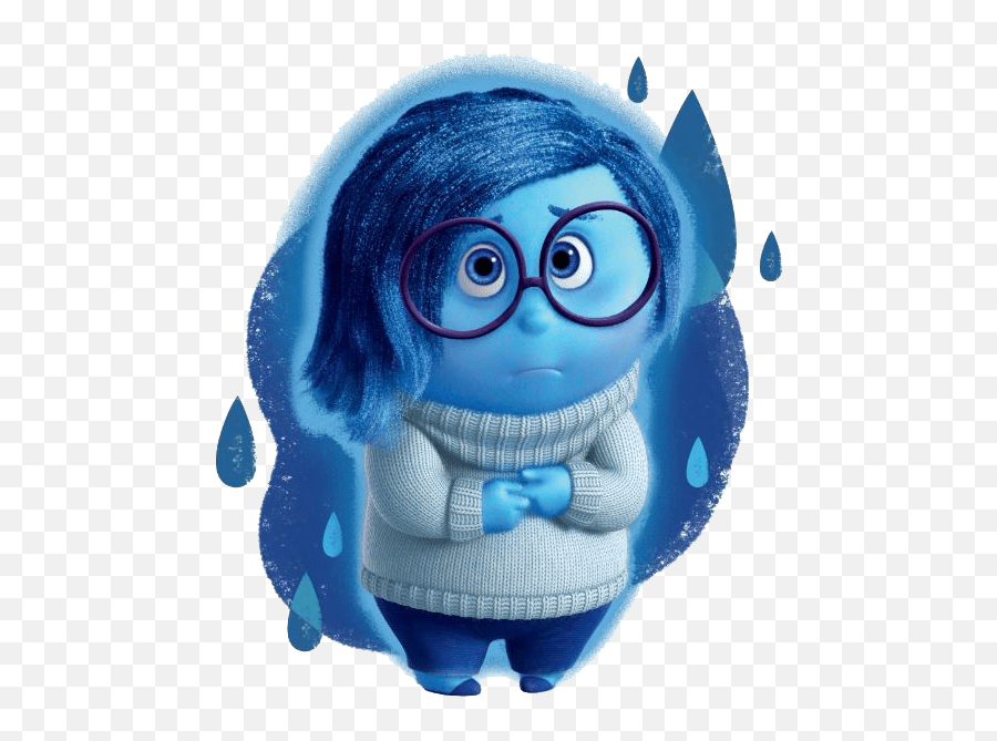 Download Sadnessrain Resize 532 Joy Insideout Sadness Inside - Sadness Inside Out Characters Png,Sad Transparent Background