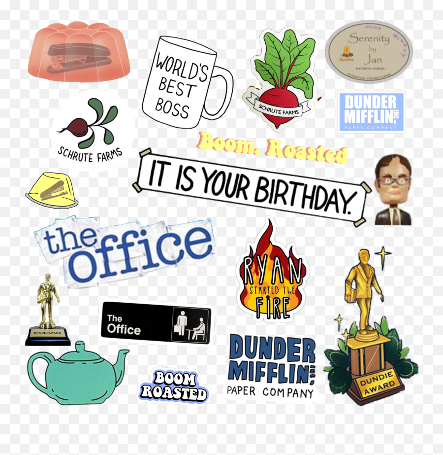 Popular And Trending Office Stickers - Office Stickers Png,Dunder Mifflin Logo Png