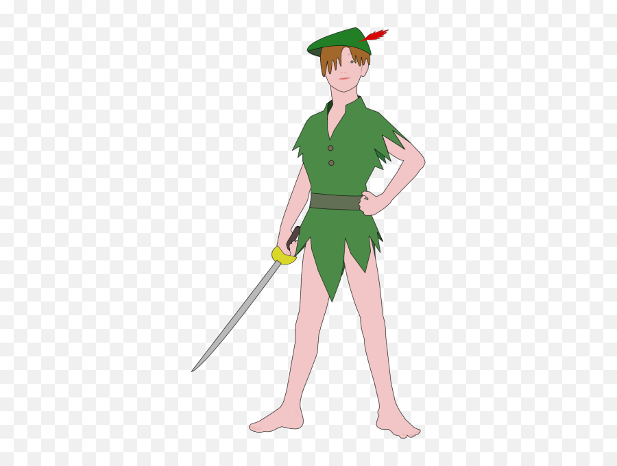 Nkasp Peter Pan By Clip Art - Peter Pan Cartoon Art Png,Peter Pan Silhouette Png