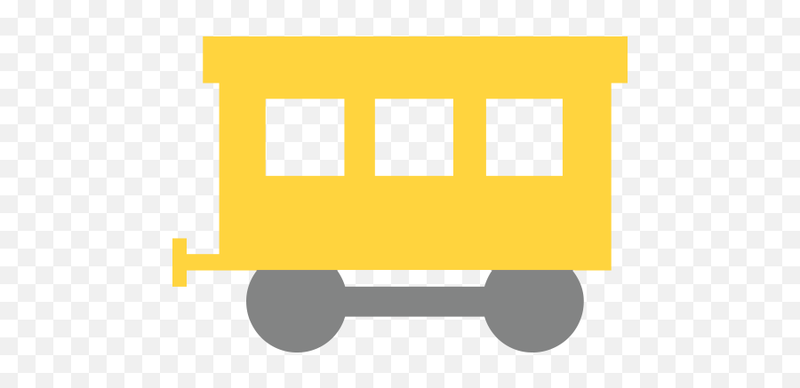 Railway Car - Train Car Png Clipart,Car Emoji Png