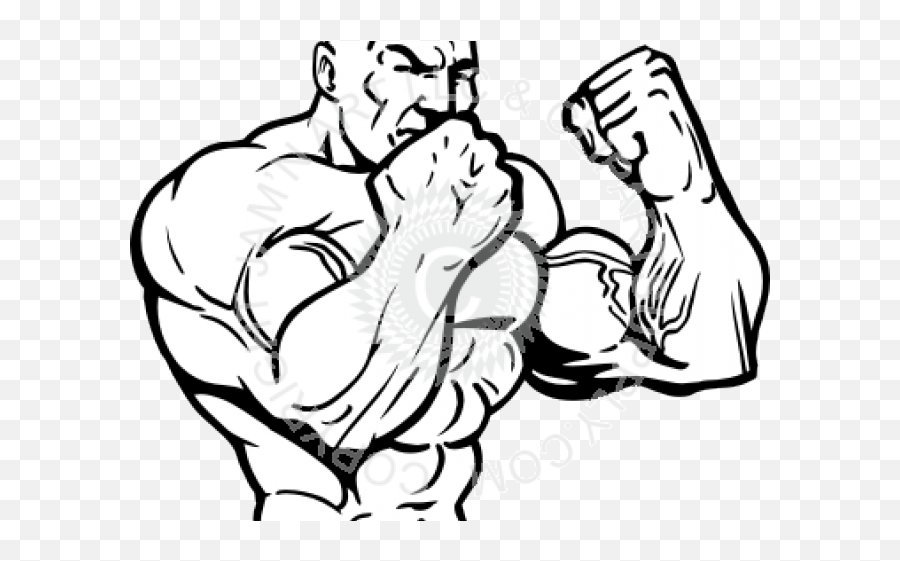 Drawn Men Buff - Bodybuilder Man Logo Png,Muscle Man Png