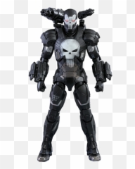 6th Scale Hot Toys Action Figure - Marvel Punisher War Machine Png,The Punisher Png