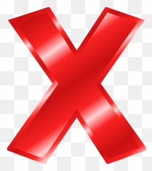 Free transparent red x transparent background images, page 1