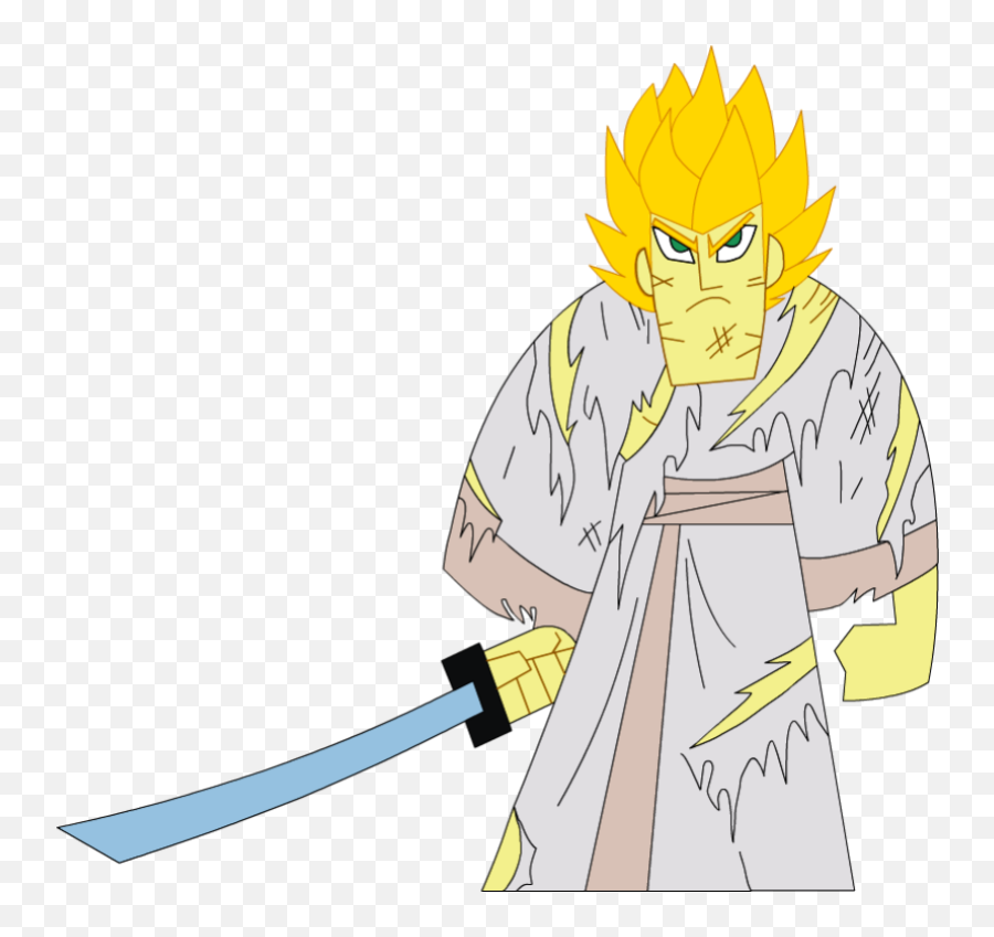 Samurai Jack Looking Dangerous - Desicommentscom Goku Vs Samurai Jack Png,Samurai Jack Png