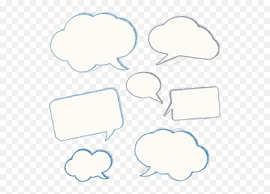 Hand Drawn Line Png - Hand Drawn Speech Bubble Vector Set Ai Dot,Speech Bubble Vector Png