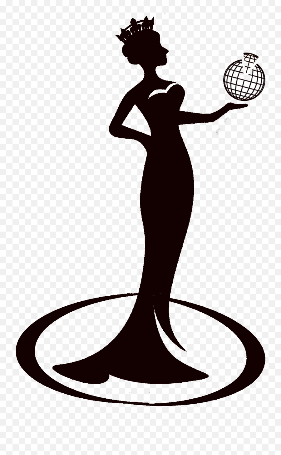 Queen Clipart Ms Universe Transparent - Miss Universe Silhouette Png,Miss Universe Logo