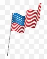 Transparent Png American Flag - Americans Waving