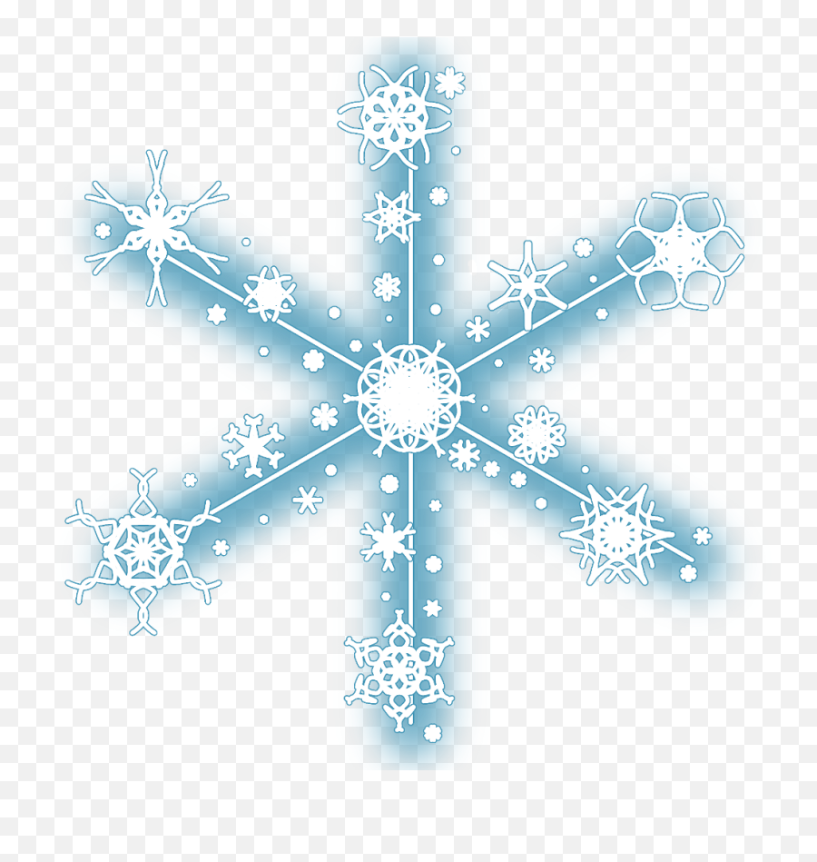 Snowflake Frame Png - Christmas Snowflake,Christmas Snowflakes Png