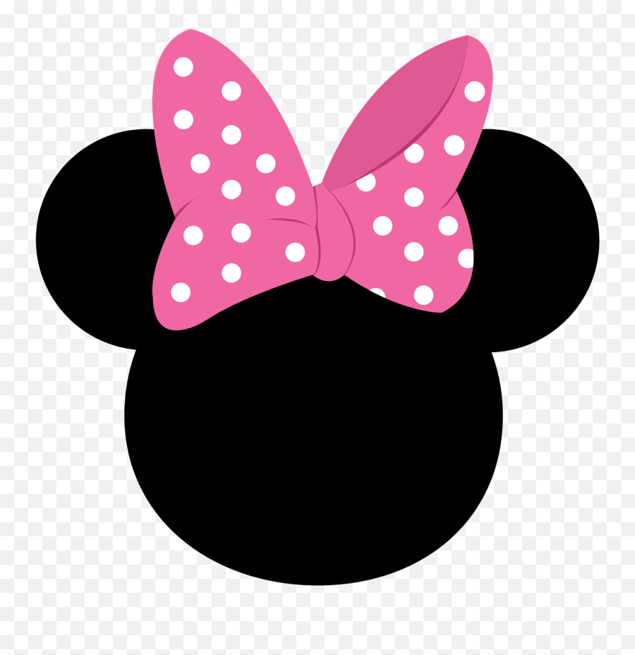 Library Of Mickey Mouse Head With Crown - Transparent Background Minnie Mouse Logo Png,Minnie Mouse Face Png