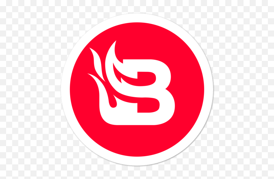 Blaze Media Icon Red Sticker - Language Png,Media Icon Transparent