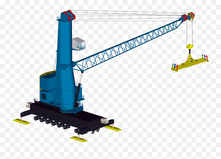 Download Hd Mobile Harbor Crane - Harbour Mobile Crane Png,Crane Png