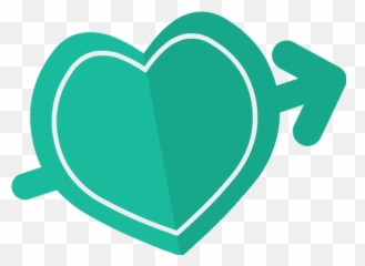 Download Hd Love Symbol With Arrow Clipart Transparent Png - Heart