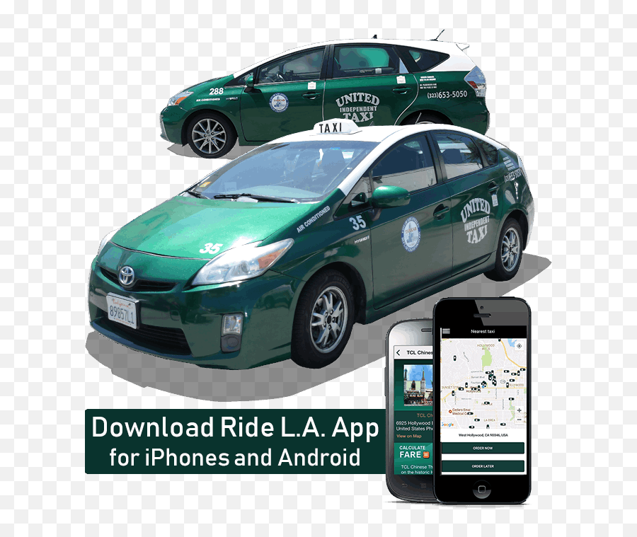 Online Taxi Png Image - Taxi Cabs In Los Angeles,Taxi Cab Png