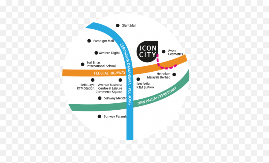 Icon City U2013 The New Landmark In Klang Valley - Icon City Pj Map Png,Highway Icon
