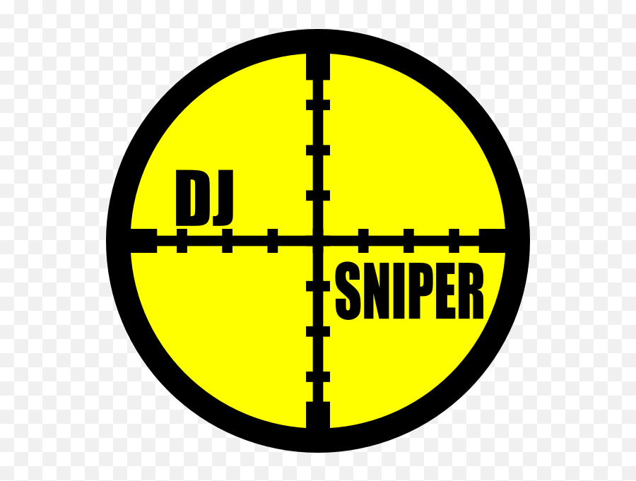 Dj Sniper Icon Clip Art - Vector Crosshair Transparent Sniper Scope Png,Crosshair Icon