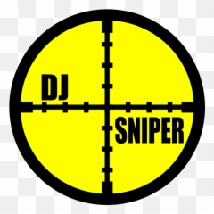 Dj Sniper Icon Clip Art - Vector Crosshair Transparent Sniper Scope Png,Crosshair Icon