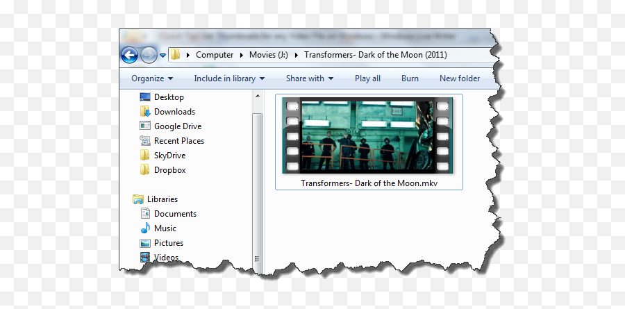 Video Thumbnails For Mkv And Flv Files - Vertical Png,Transformers Icon For Windows 7