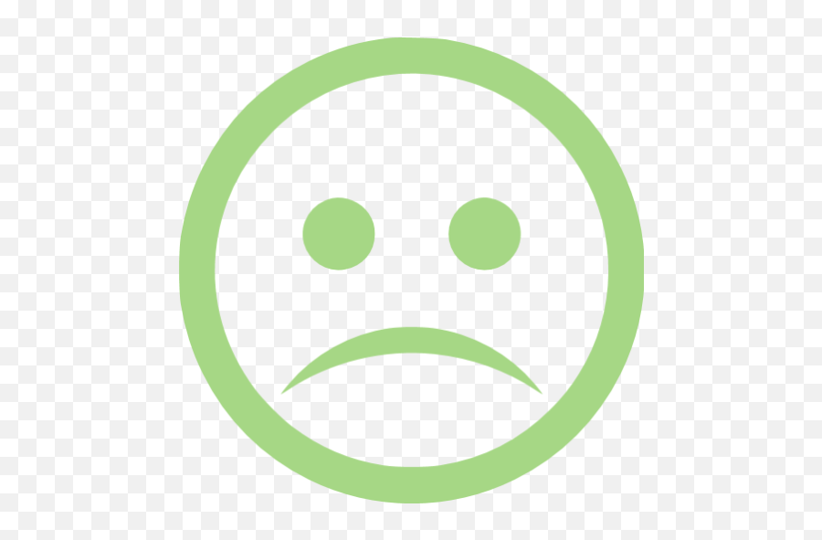 Guacamole Green Sad Icon - Transparent Pink Sad Face Png,Sad Icon Png
