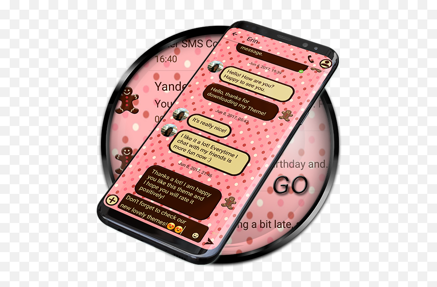 Sms Theme Love Chocolate Pink 250 - Dot Png,Pink Messaging Icon