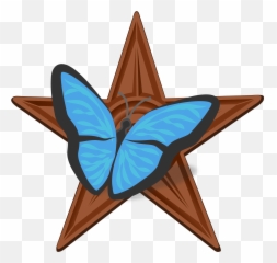 Fileblue Butterfly Barnstar 2svg - Wikimedia Commons Thumbnail Png,Blue Butterflies Png