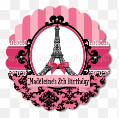 Tag Paris Pink Com Preto - Tags Paris Png,Paris Png