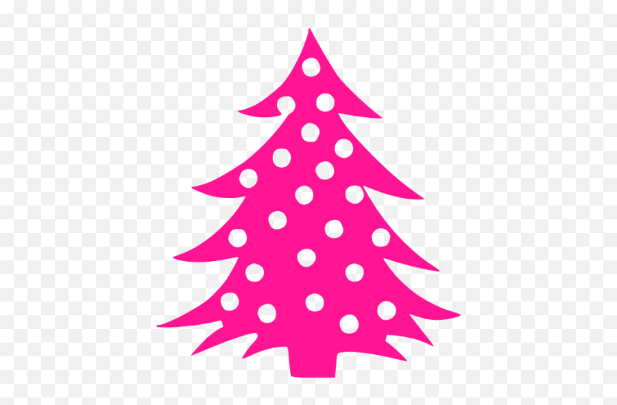 Deep Pink Christmas 15 Icon - Free Deep Pink Christmas Icons Silueta Arbol De Navidad Png,Christmas Decoration Icon