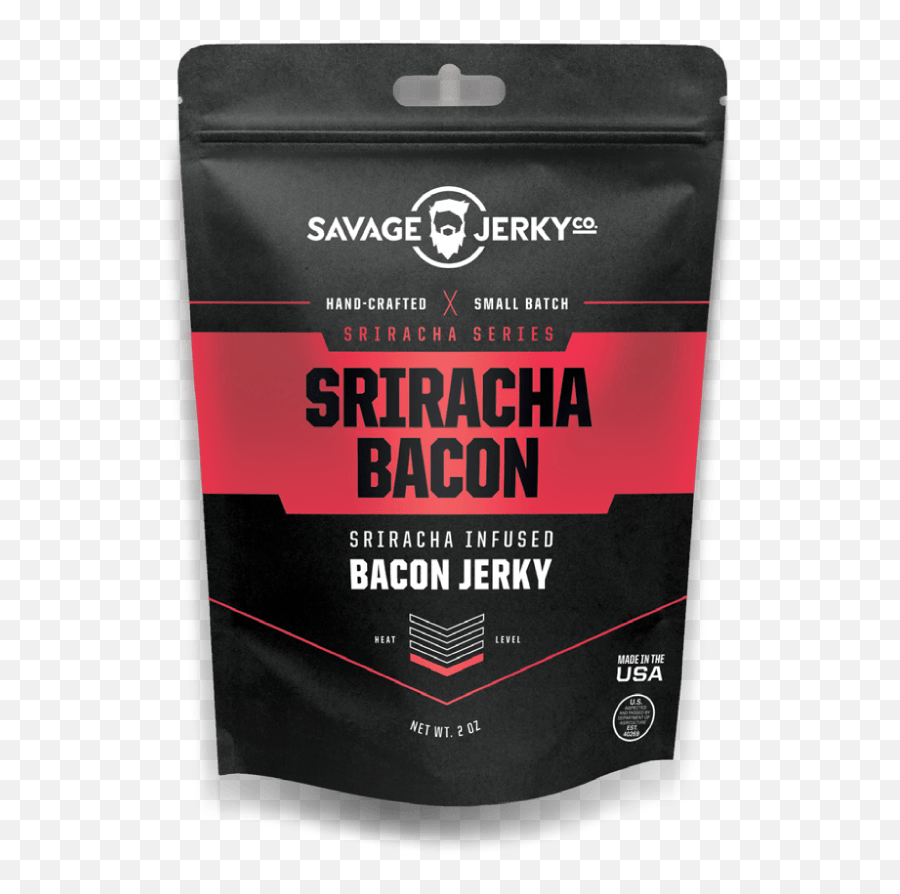 Download Savage Jerky Sriracha Bacon - Gift Png,Sriracha Png