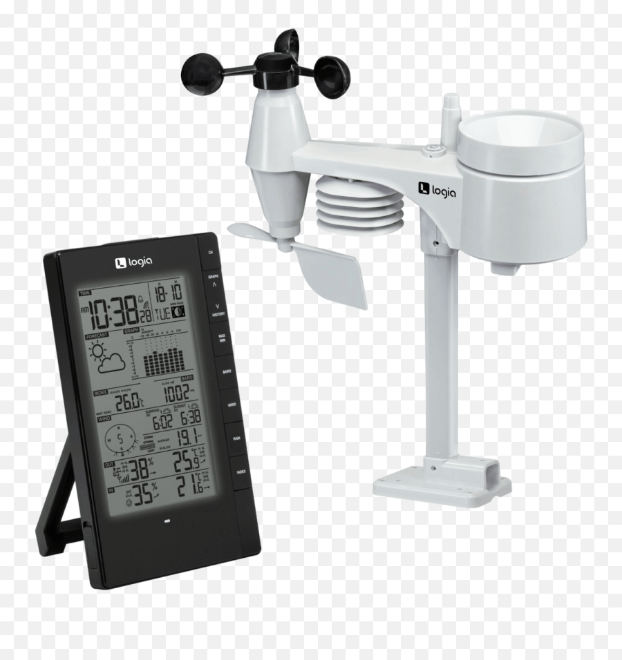 5 - In1 Wireless Weather Station With Pc Data Sync U2013 Logia Logia 5 In 1 Weather Station Png,Windows 7 Weather Icon