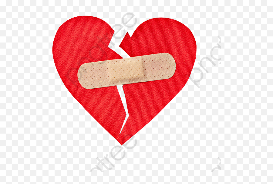 Broken Heart Clipart Bandaid - Band Aid Over Broken Heart Png,Bandaid Png