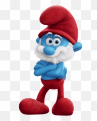 Papa Smurf Png Image - Papa Smurf,Smurf Png