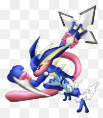 Mega Greninja Pokemon - Shiny Mega Ash Greninja Png,Greninja Png