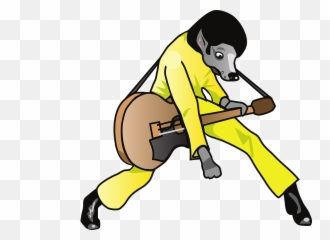 Elvis Presley Dog Guitar - Free Vector Graphic On Pixabay Elvis Presley Png,Rocker Png