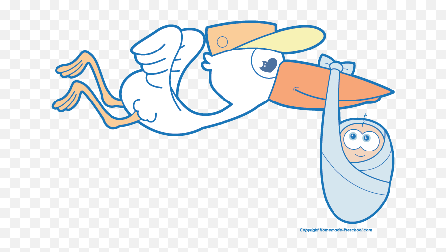 Baby Boy Stork Png Picture 1794061 - Special Delivery,Stork Png