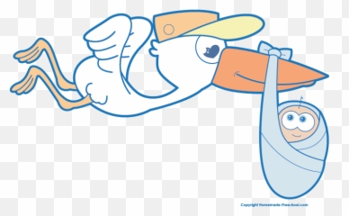 Baby Boy Stork Png Picture 1794061 - Special Delivery,Stork Png