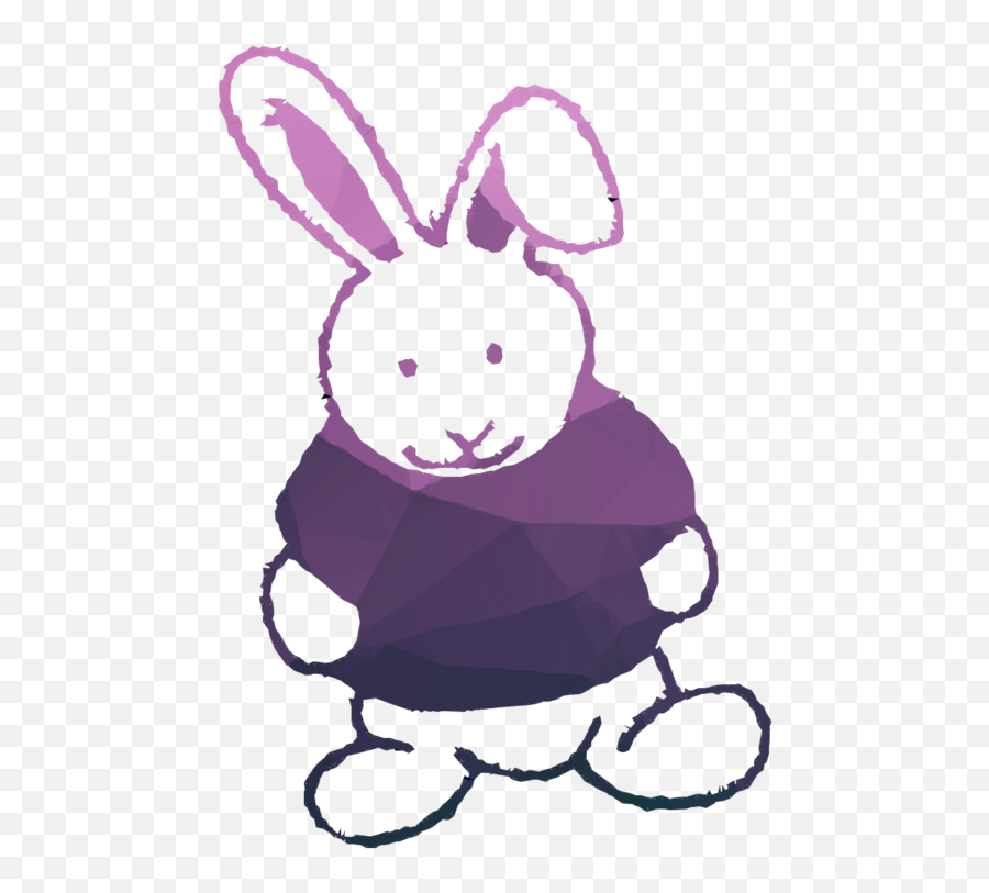 Rabbit Clipart Painting - Stuffed Toy Png Download Cartoon,Rabbit Clipart Png