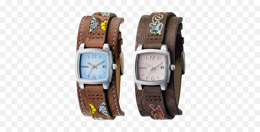 The Fossil Collection Closter New Jersey Brand Name - Leather Fossil Embroidered Watch Png,Fossil Png